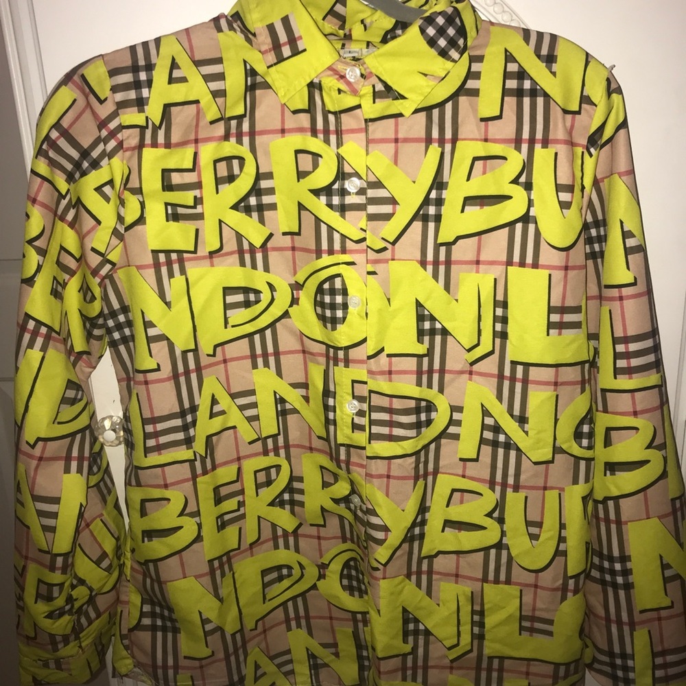Burberry button up shirt